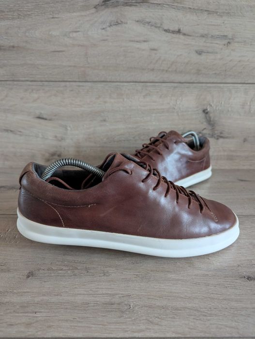 Мокасины кроссовки кожаные шоколадные Кампер Camper 41  р 26 см