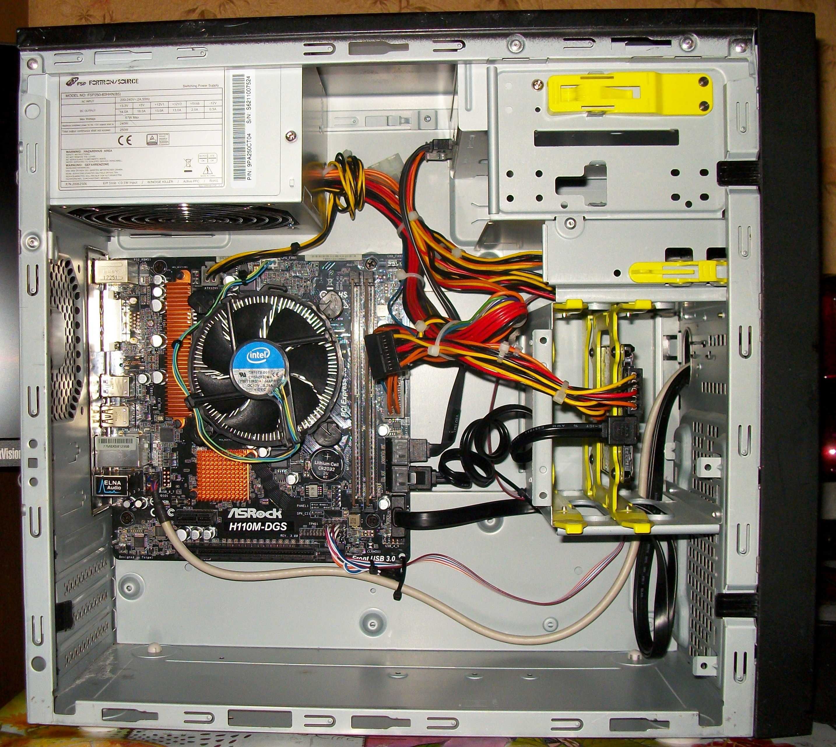 Компьютер, ASRock H110M-DGS R3.0, G4500, DDR4-8Gb, HDD-500Gb