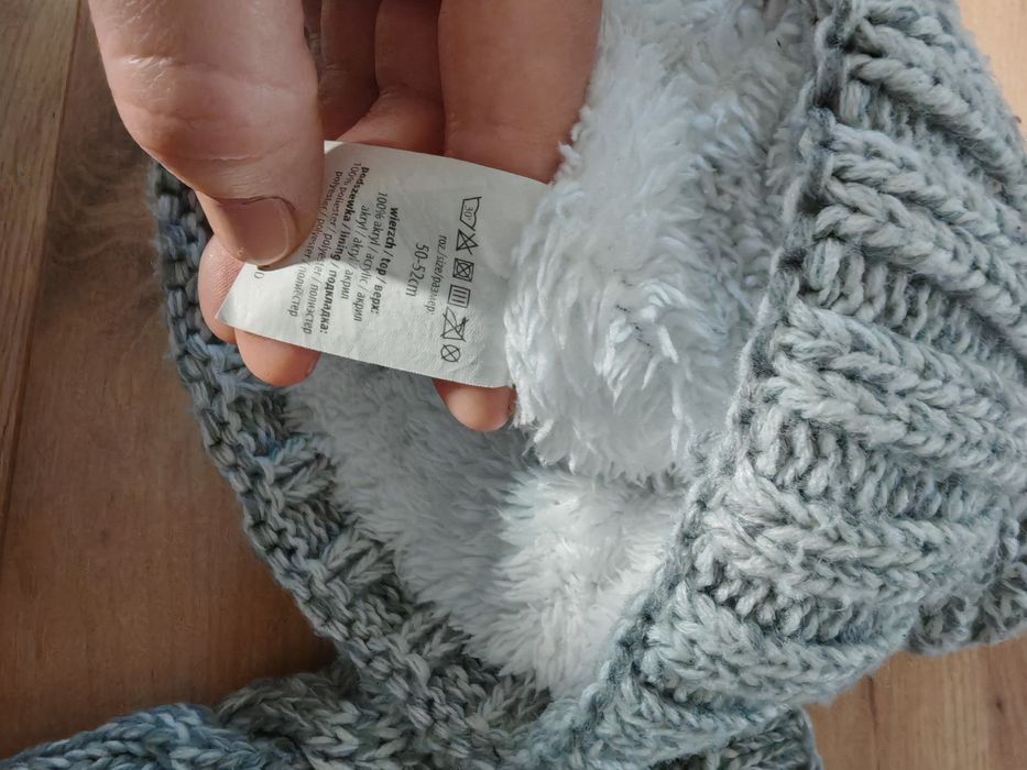 Komplet zimowy czapka + komin dla dziewczynki