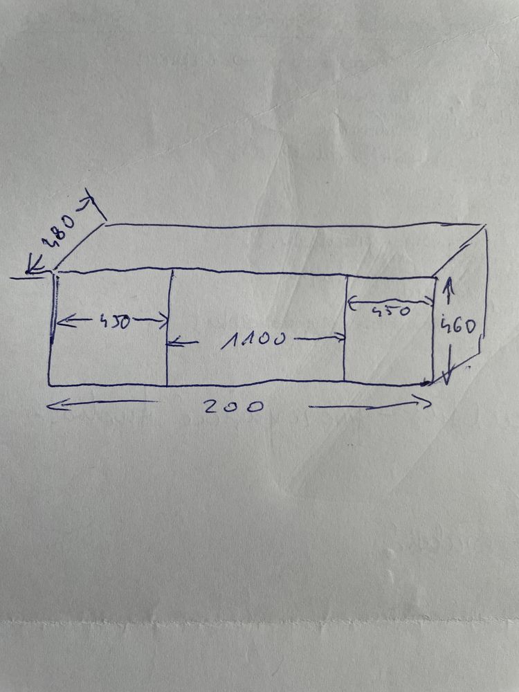Szafka rtv 200x460x480 cm