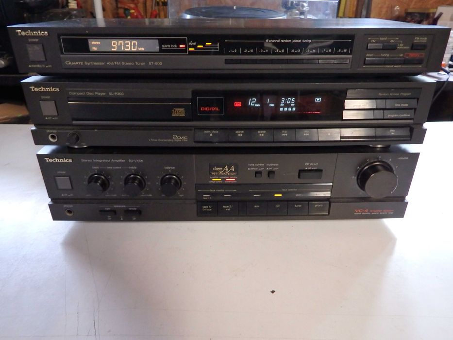 Zestaw Technics wzmacniacz,tuner,cd