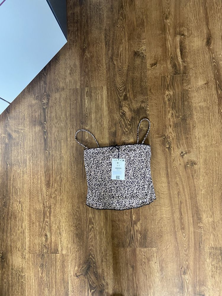 Top w panterkę Bershka S Viral Coquette hit nowy lato