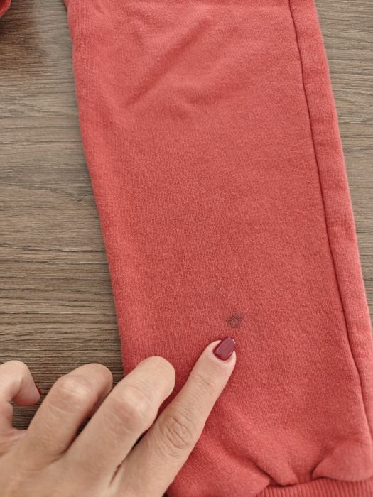 Czerwone dresy z.meszkiem h-m bluza na zamek zestaw dla chłopca 116
