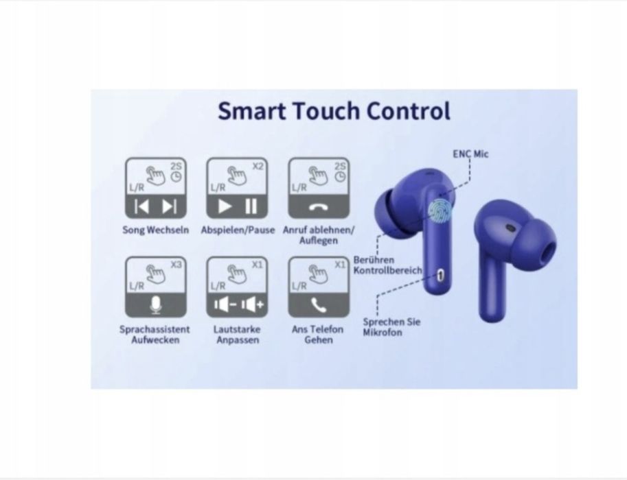 Słuchawki BTOOTOS Bezprzewodowe Douszne A90 PRO