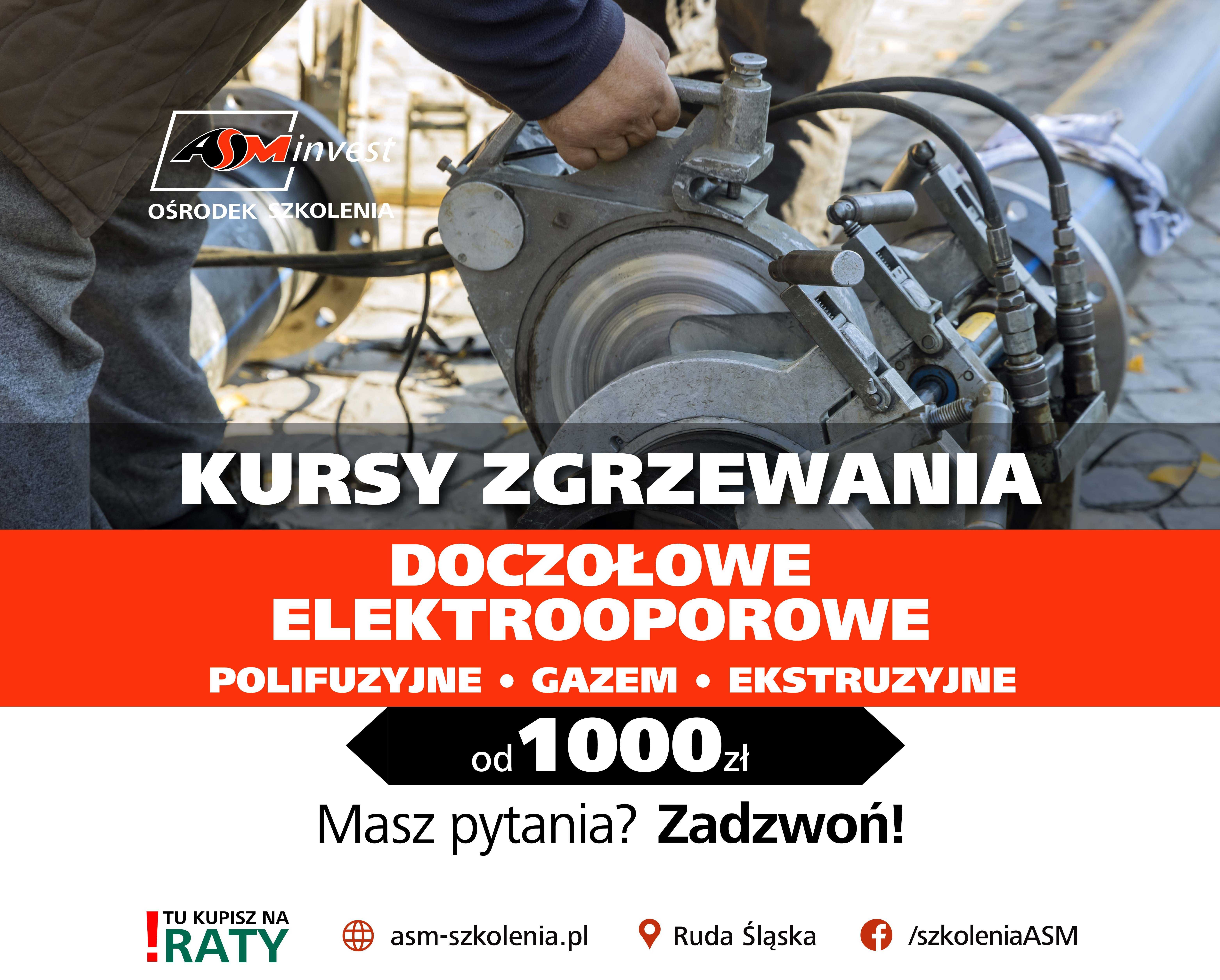 Kurs zgrzewania elektrooporowe doczołowe polifuzyjne zgrzewanie PE PP