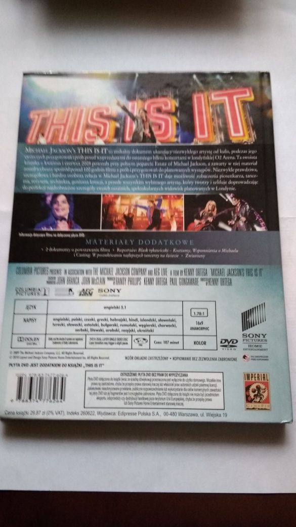 Płyta CD Michael Jackson, płyta z prób koncertowych
