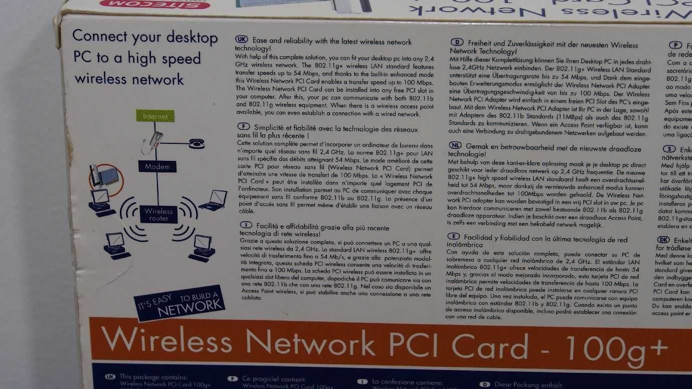 PCI card wireless network