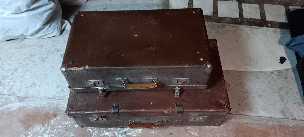 2 чемодана валіза ссср радянський винтаж старинные чемоданы