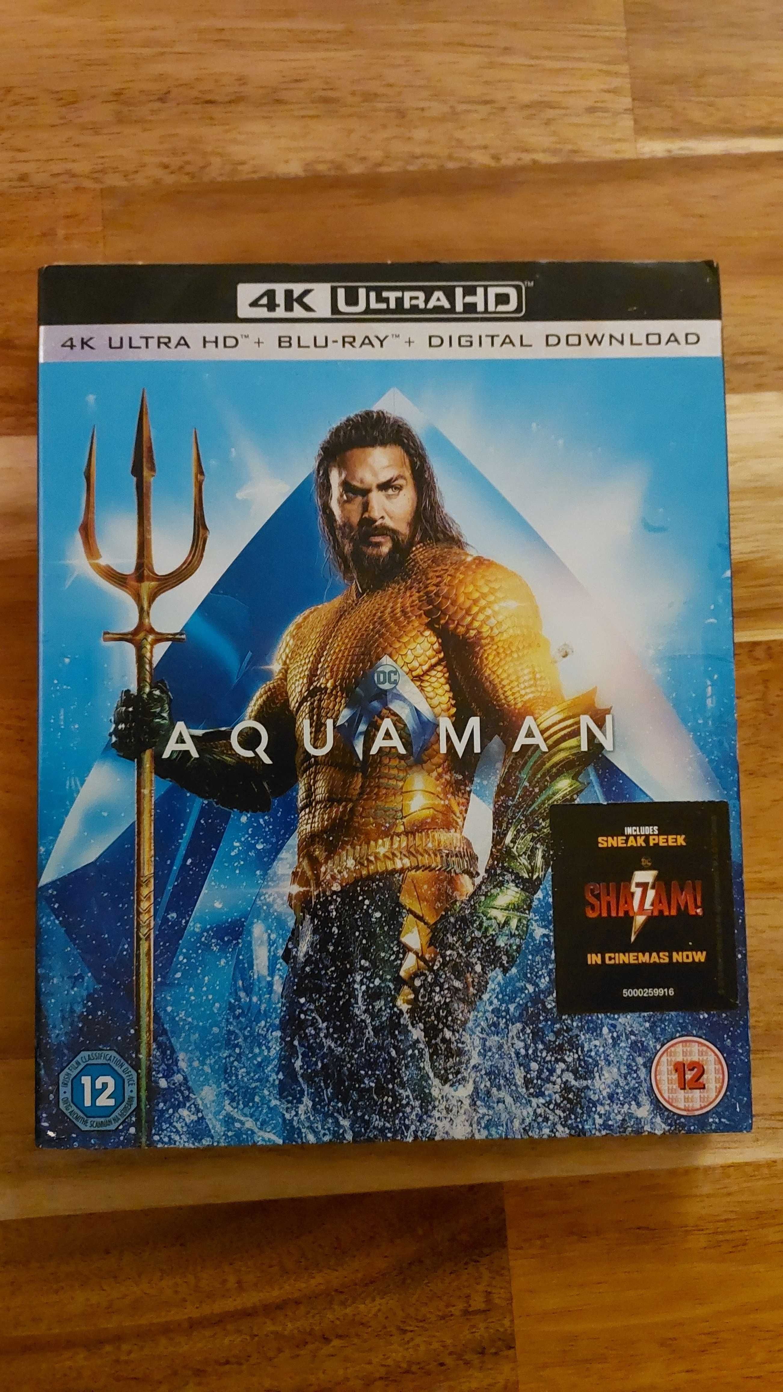 Aquaman 4K UHD Blu Ray Nowy Angielski Dolby ATMOS Wysyłka 24H