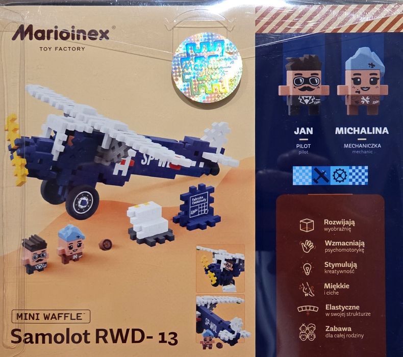 Marioinex Samolot Wedel mini waffle