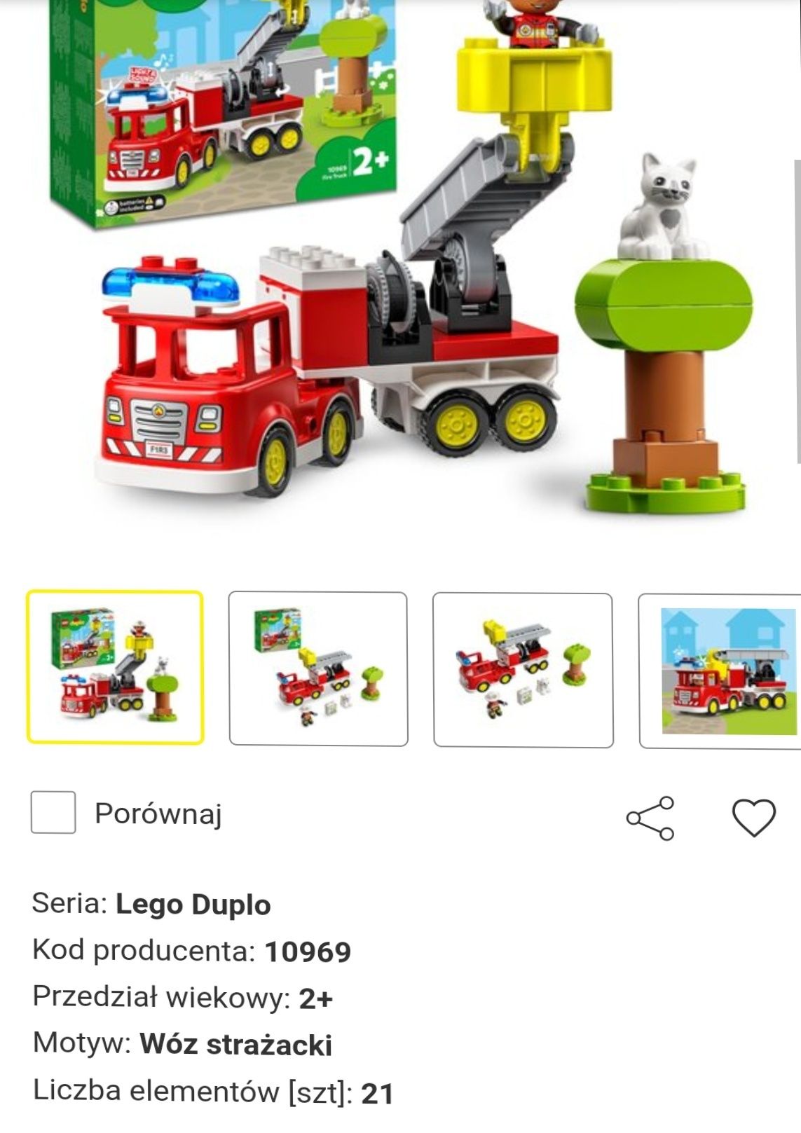 LEGO Duplo 10969 Wóz strażacki