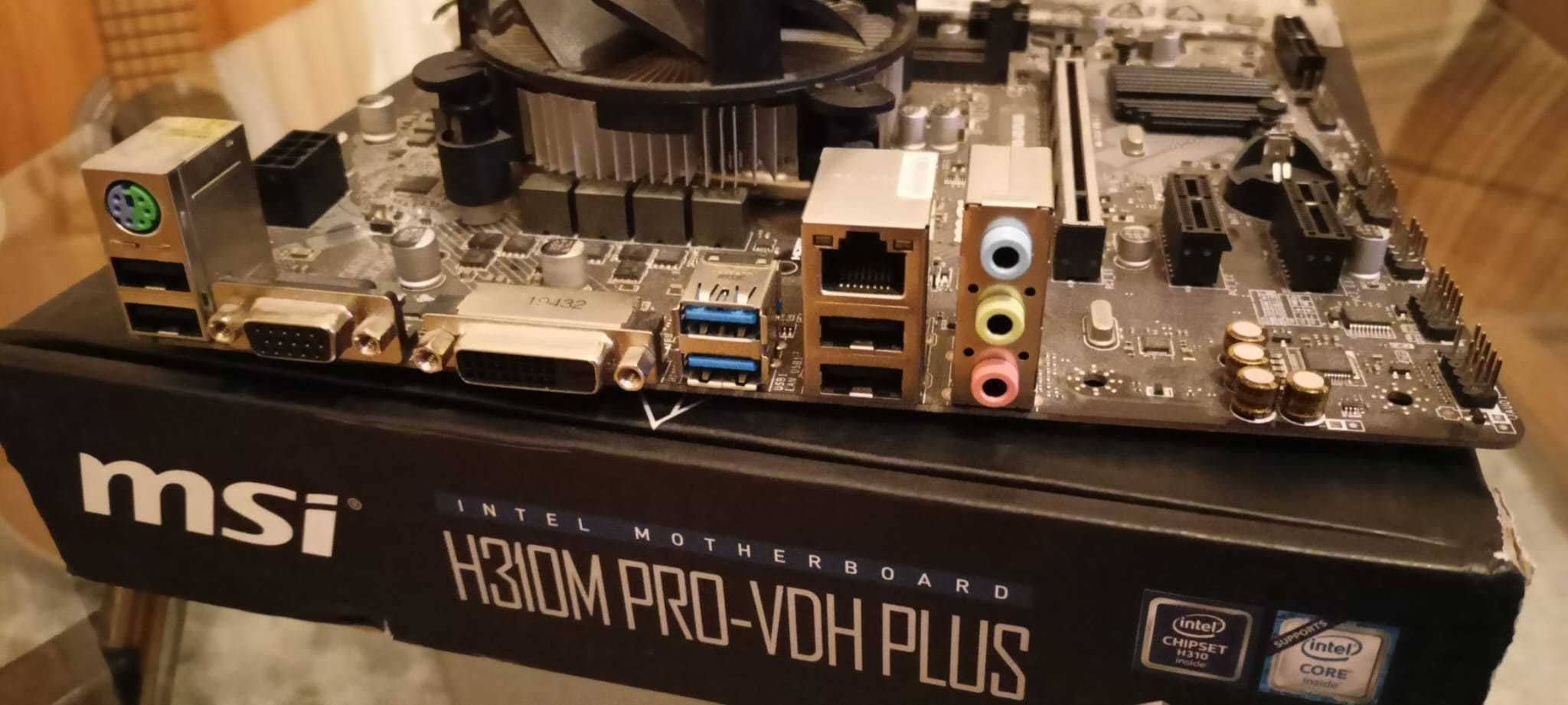 Płyta główna MSI H310M PRO-VDH PLUS + Intel Core i3-8100