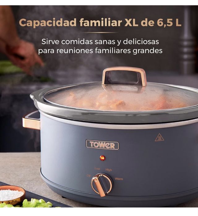 Sloow cooker panela de cozedura lenta de 6,5 litros