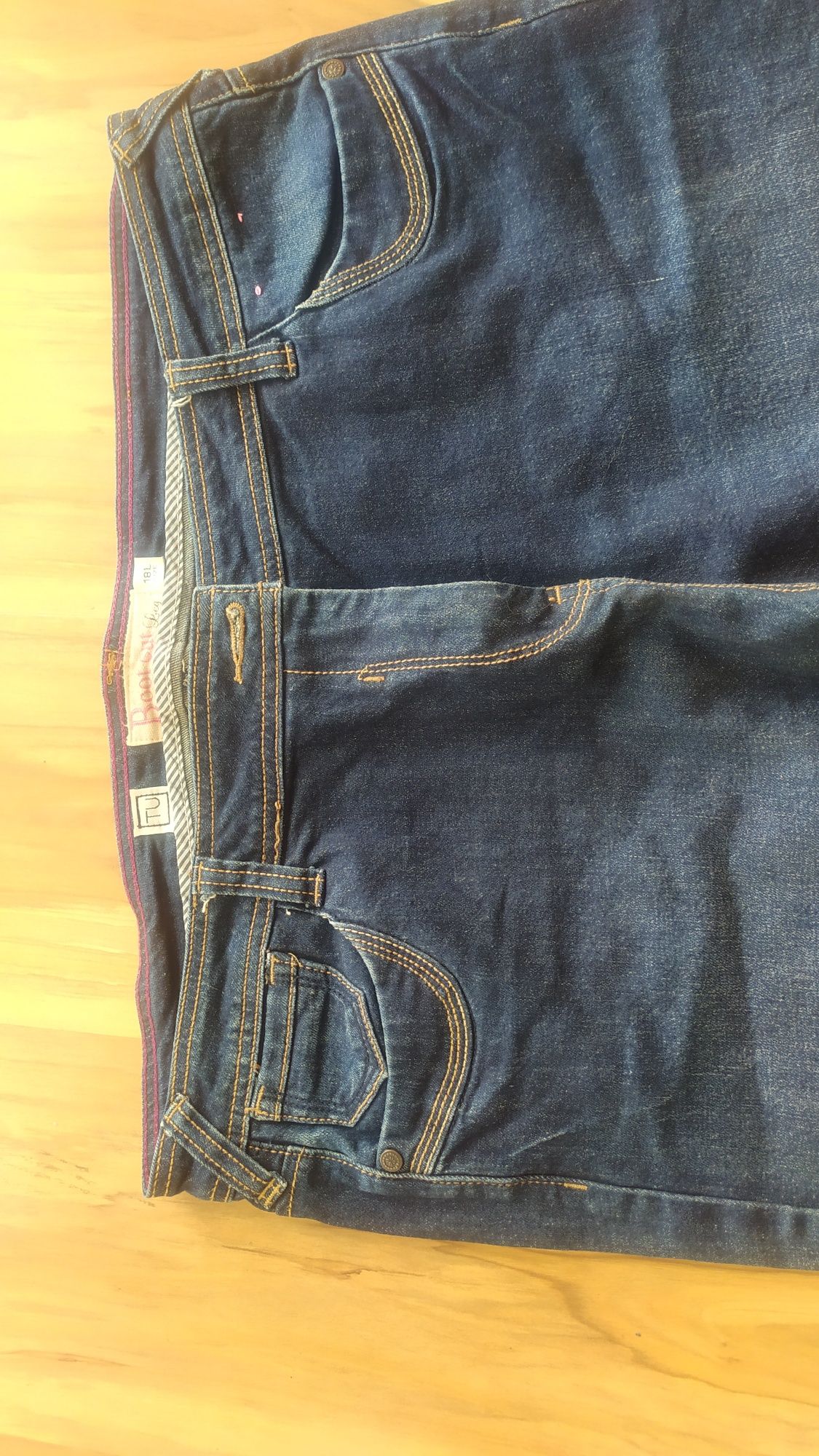 Spodnie damskie dżinsowe pas 100/ dł 115/biodra126