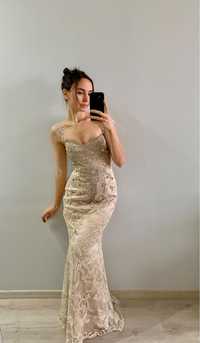 Выпускное платье вечернее платье в пол свадебное платье платье рыбка