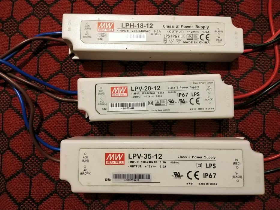 Блок живлення MeanWell 12v - захищений IP67