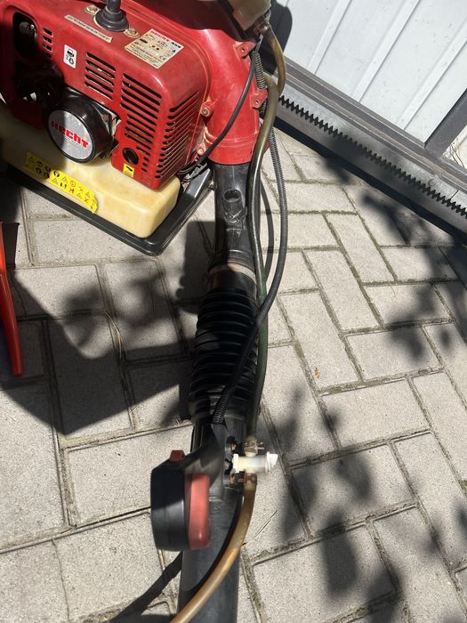 Hecht 459 садовий оприскувач, дуйка для листя, солі, бензиновий