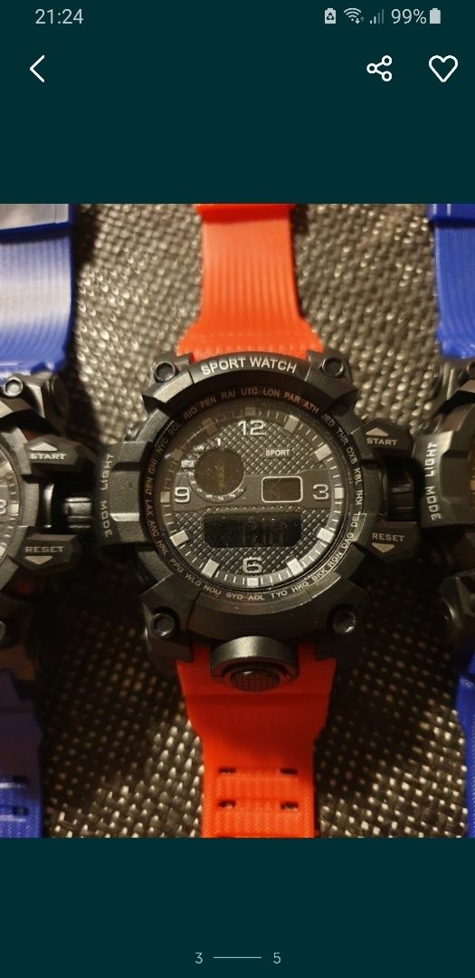 Nowe zegarki jak Casio G-SHCOK GWG-1000 (Mudmaster)