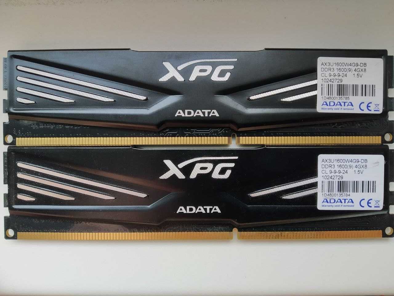 ADATA XPG Gaming DDR3 8GB(2x4GB) 1600MHz PC3-12800 (AX3U1600W4G9-DB)