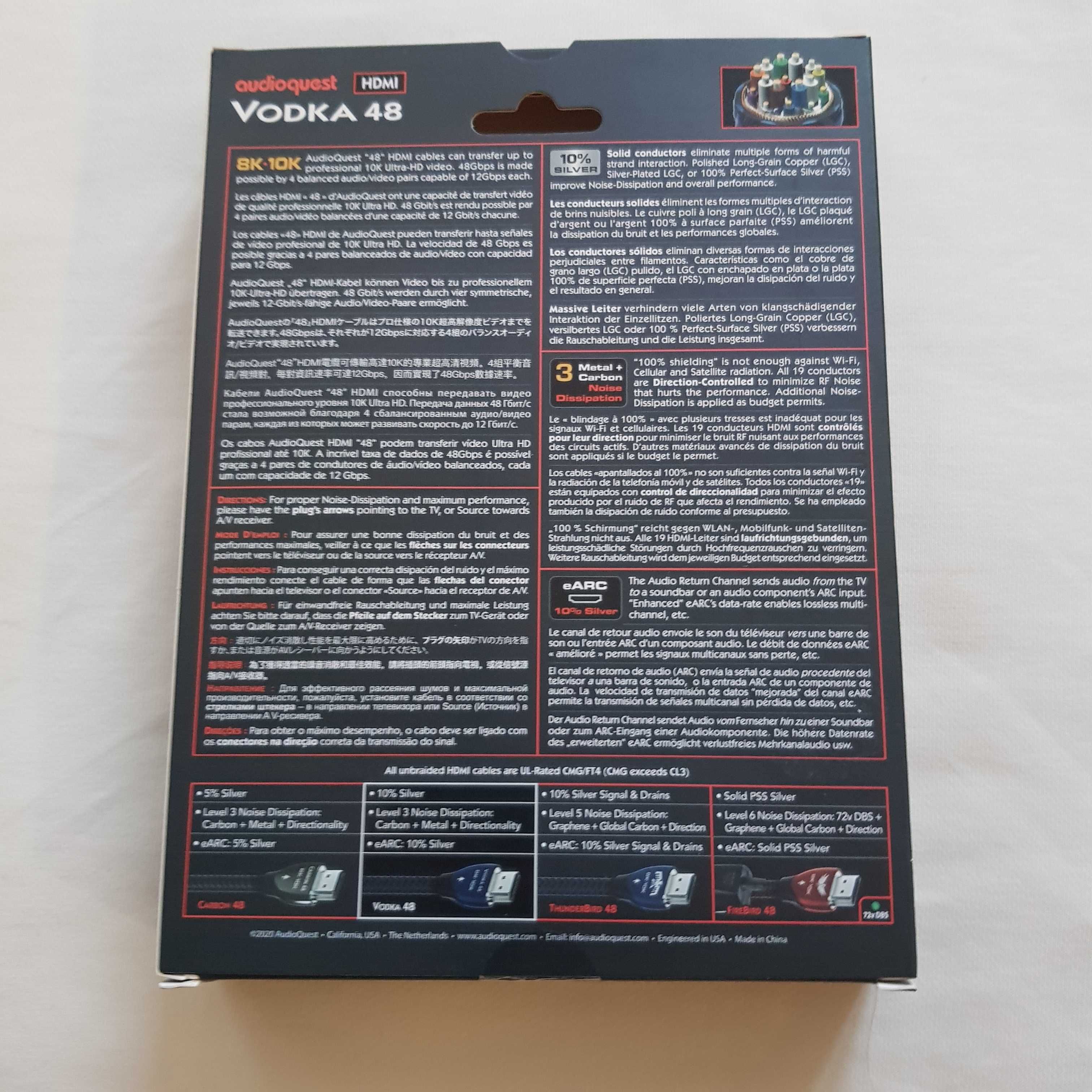 kabel HDMI Audioqest Vodka 10 K 3m.