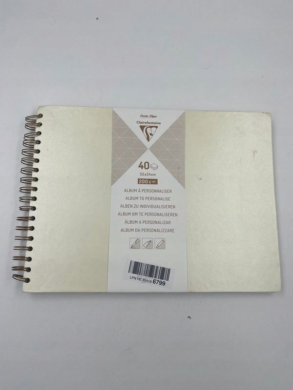 outlet album na zdjęcia clairefontaine  36,5 x 24 cm kremowy opis