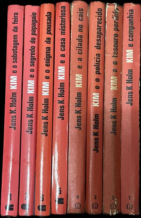 Livros juvenis aventuras policiais colecção Kim de Jens K. Holm bons