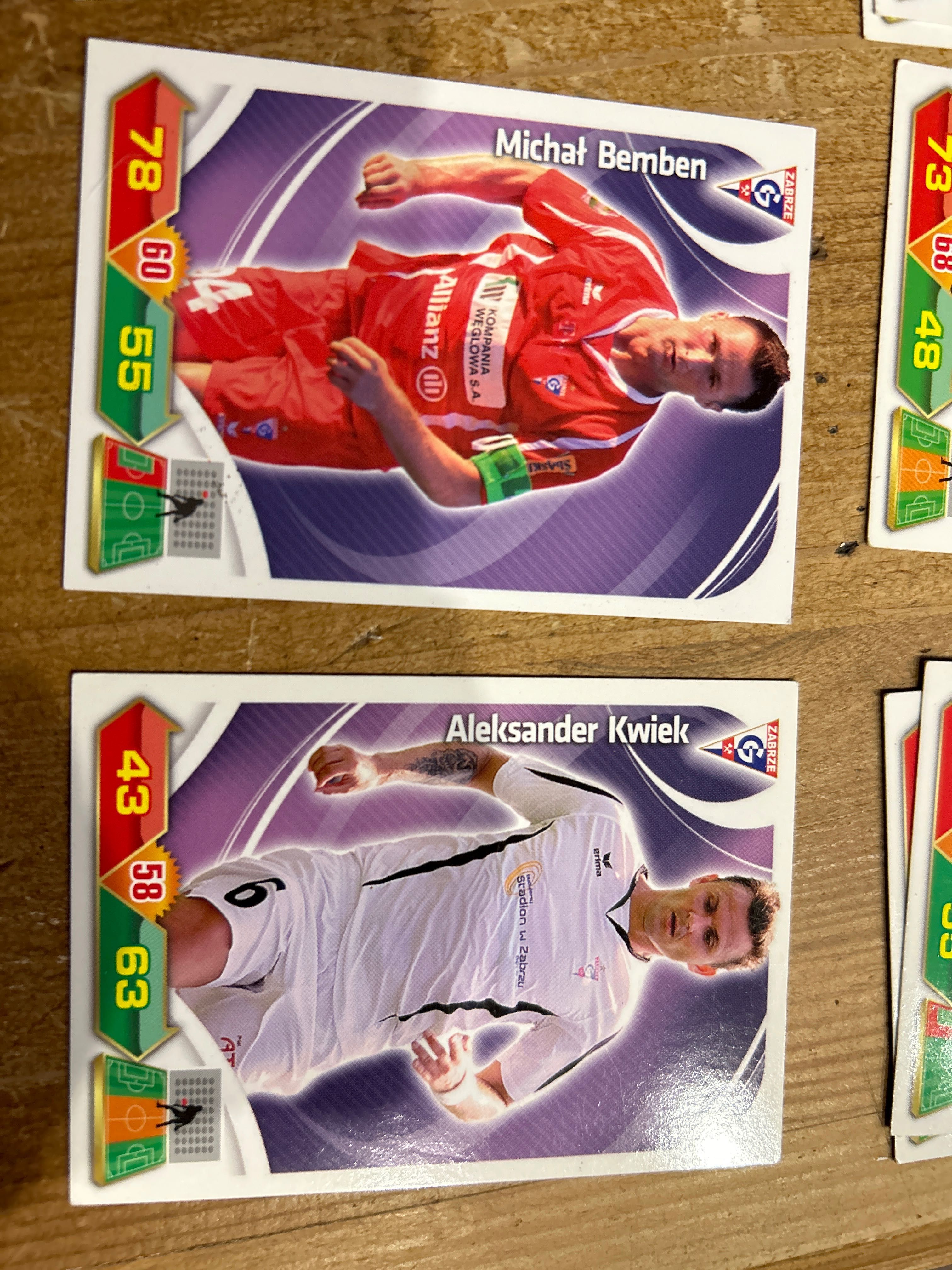 Panini górnik Zabrze ekstraklasa 12/13 6 kart