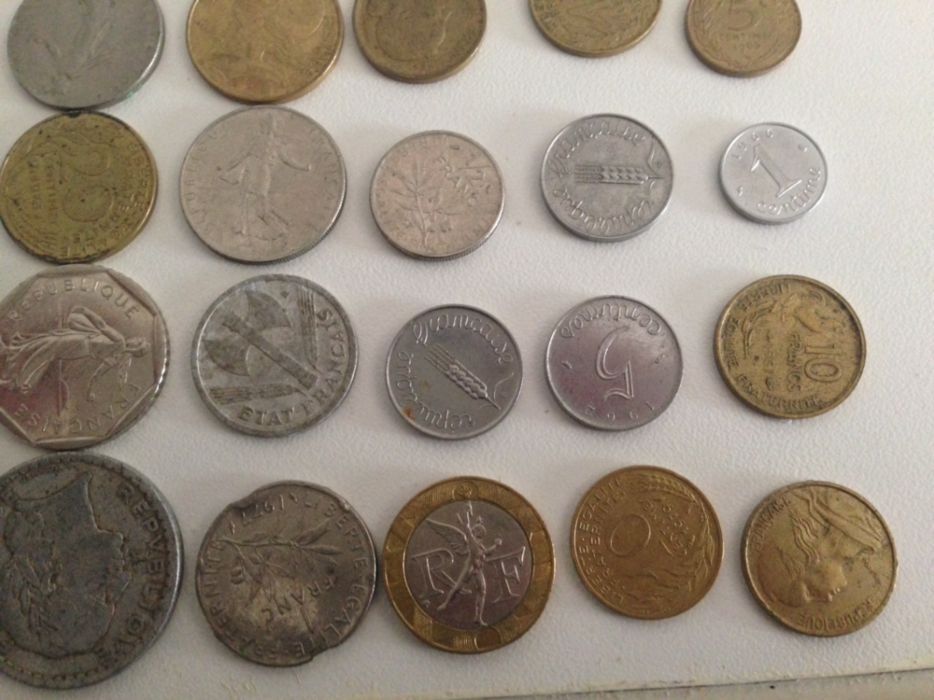20 moedas francesas de coleção