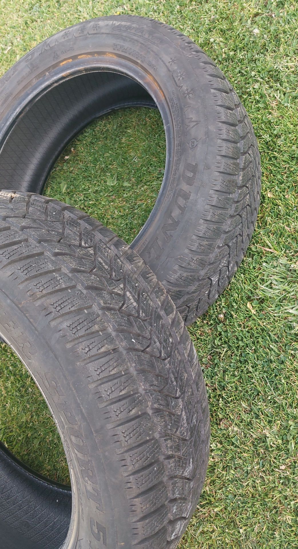 Opony zimowe dunlop 205/55R16 tanio cena za dwie