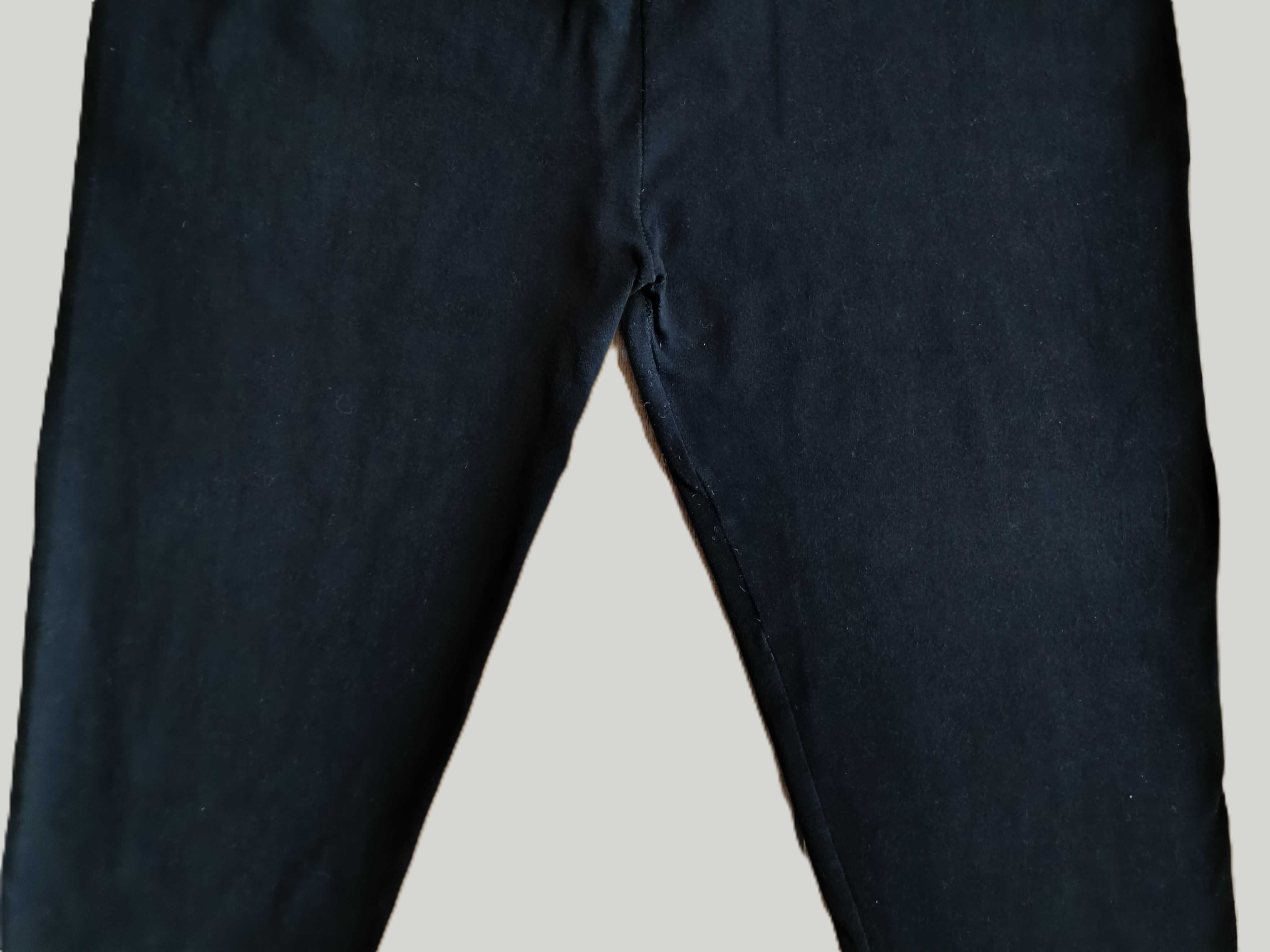Spodnie ciążowe legginsy rybaczki czarne L/40 XL/42