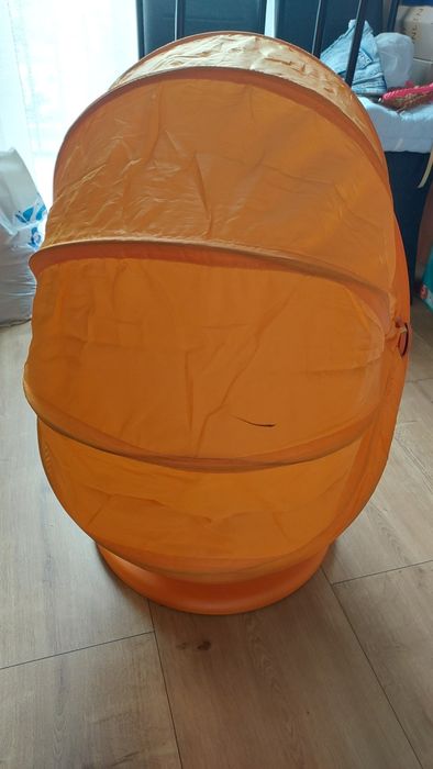 Fotel obrotowy jajo Ikea + poduszka