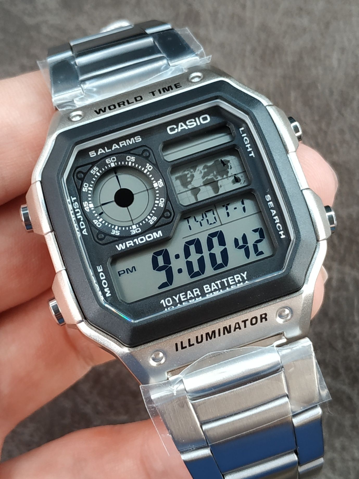 Часы мужские Casio AE-1200WHD-1 WR 100M/10Bar Оригинал Гарантия Касио