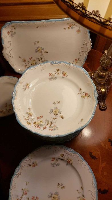 сервиз фарфоровый старинный Богемия 16 предметов