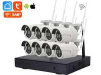 CCTV Sistema Vídeo Vigilância NVR + 8 Câmaras HD Sem Fios WiFi (NOVO)