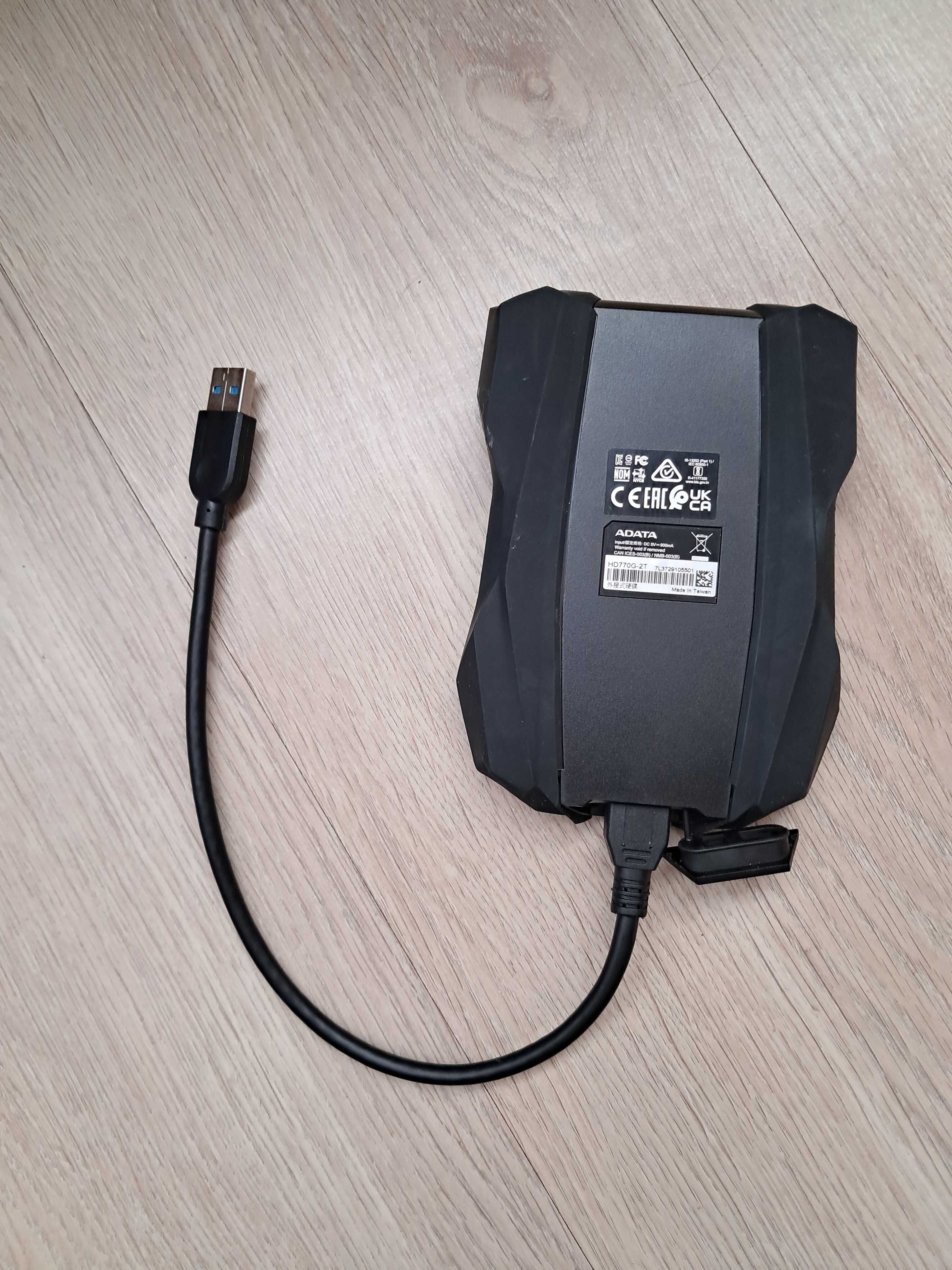 Adata dysk hd770G 2 tb dysk zewnętrzny kabel