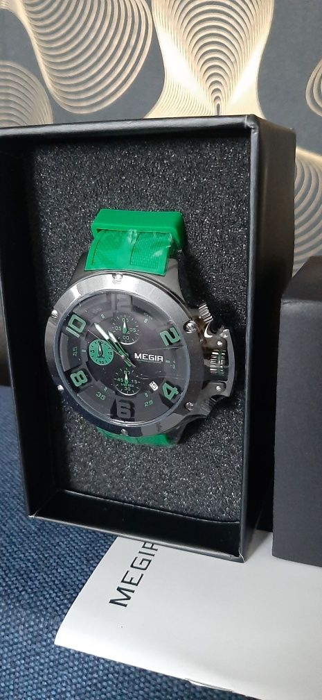Оригінал! Чоловічий годинник Megir casio Invicta часы мужские