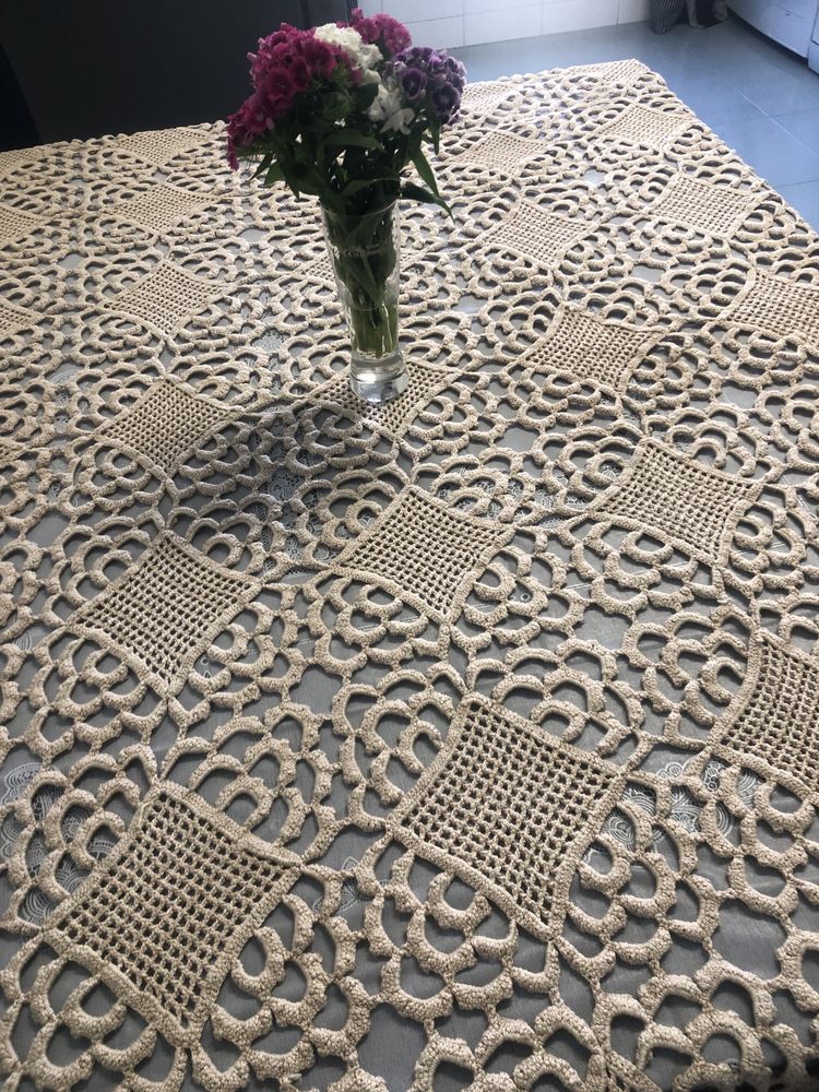 Toalha de mesa croché
