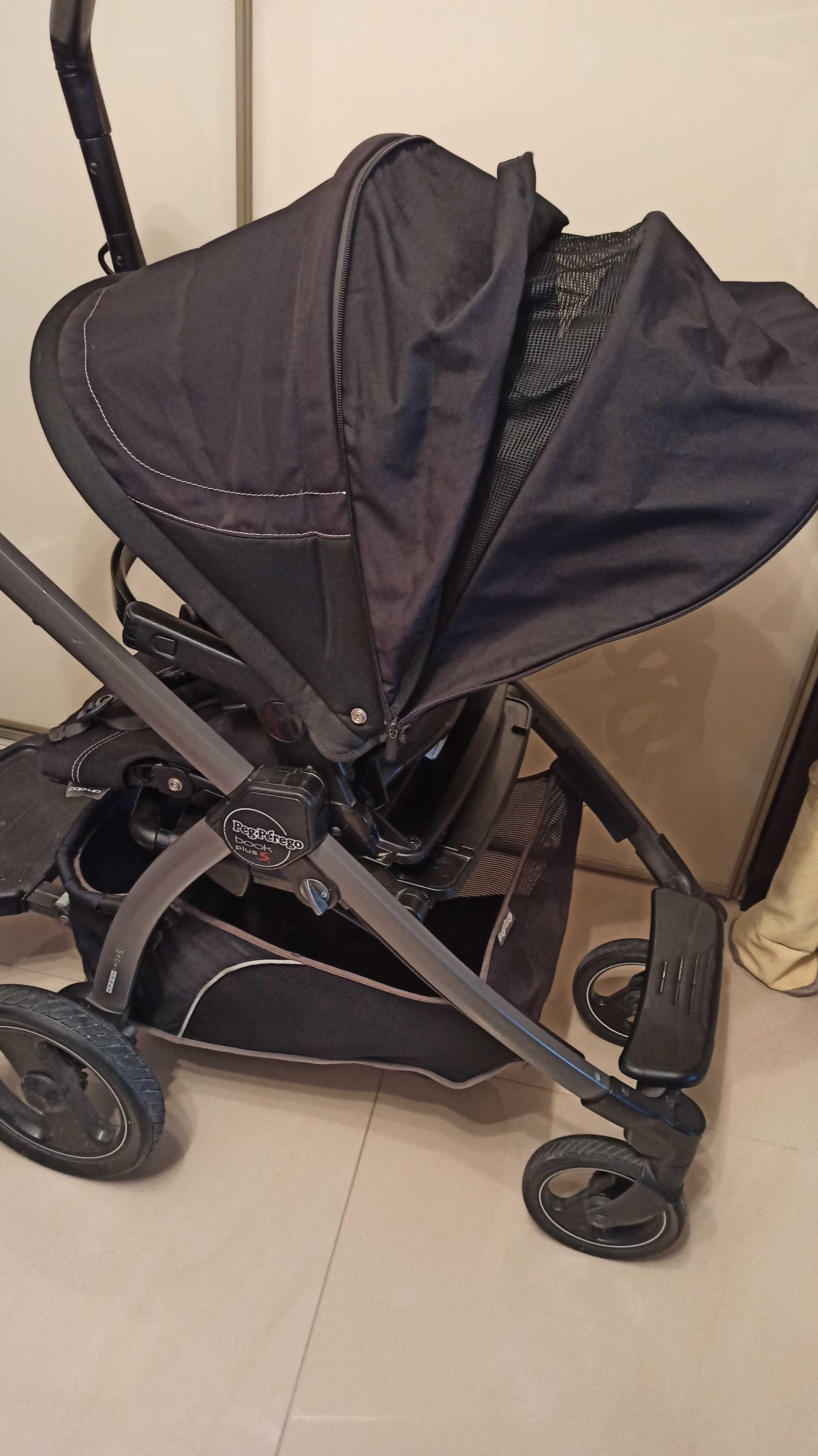 Wózek 3w1 Peg Perego Book Plus S + podstawka dla rodzeństwa