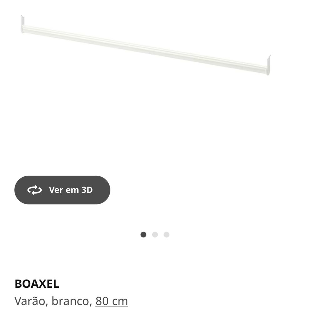 Roupeiro Boaxel Ikea componentes