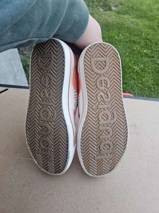 Desigual pomarańczowe sneakersy 36