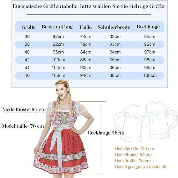 Nowa damska sukienka / bawarska / Oktoberfest / kostium !XL! !266-XL!