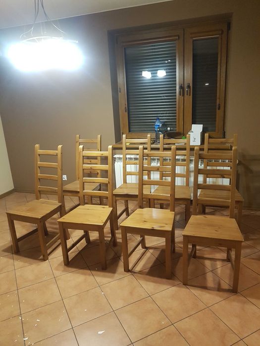 Stół  z 8 krzesłami IKEA