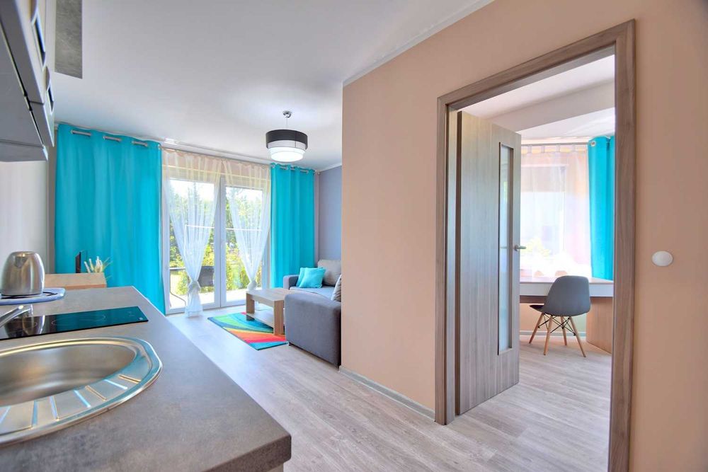 TANIE noclegi, pokoje pracownicze z łazienkami i balkonami w Grzybowie