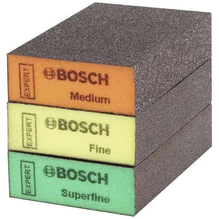 Zestaw Gąbek Szlifierskich Expert 3 Szt. Bosch