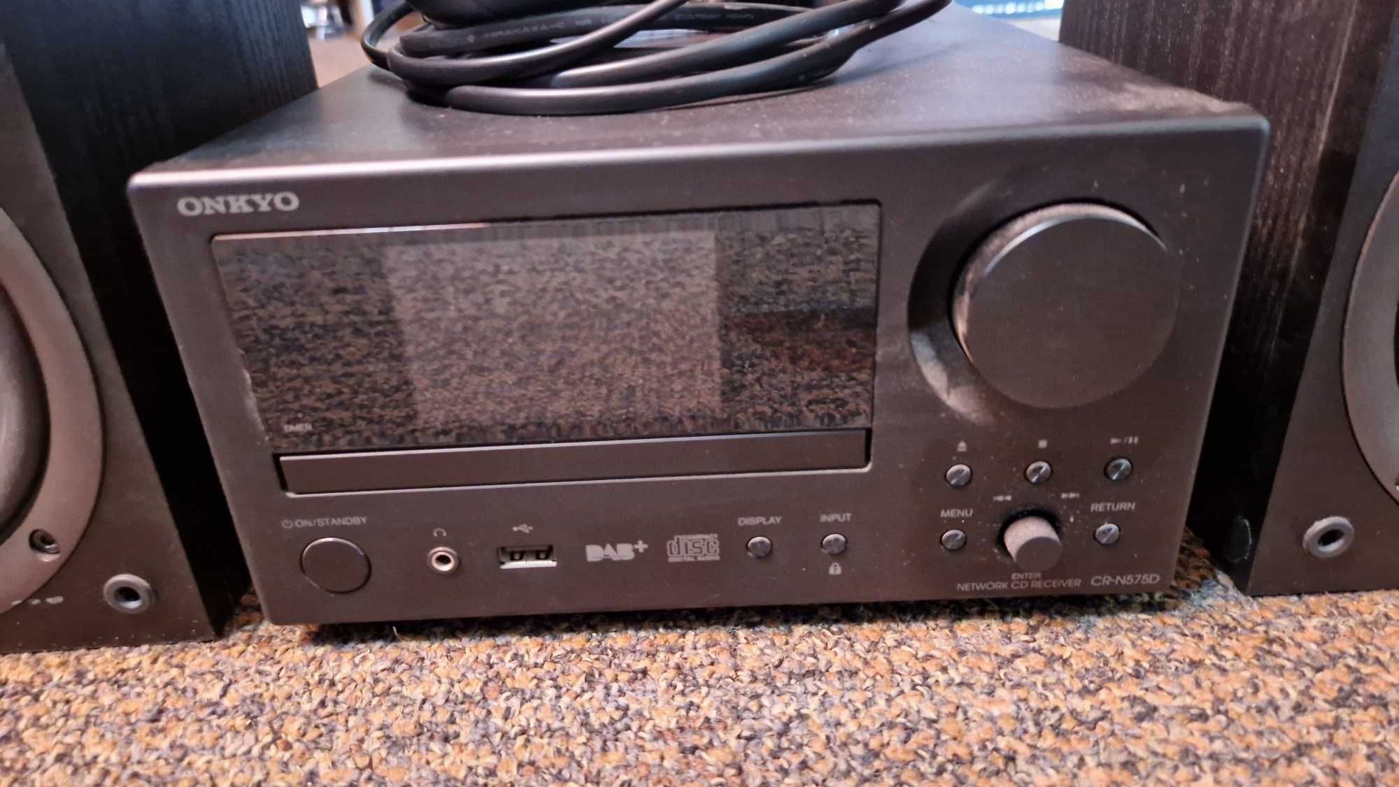 Onkyo CR-N575D + pilot+głośniki+oryginalny karton