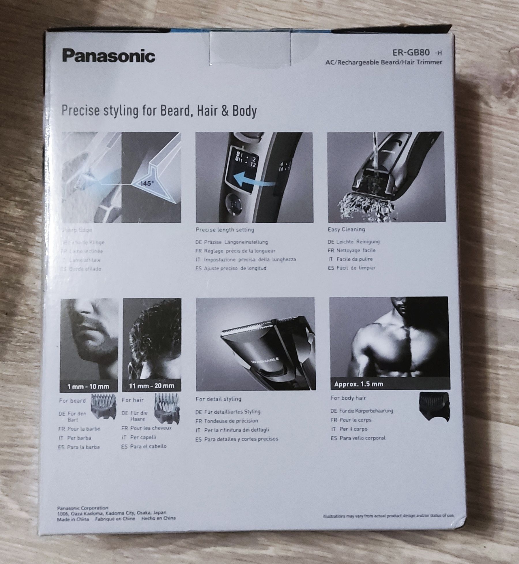 Panasonic ER-GB80-H Trymer/Golarka/Maszynka donwłosów -Nowa- -
