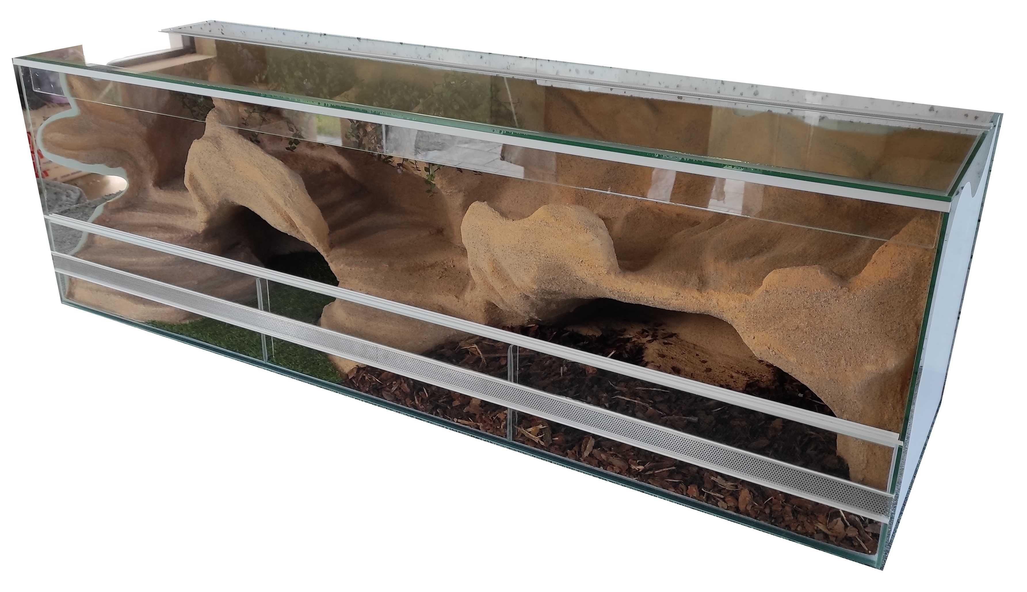 Terrarium dla żółwia lądowego z roślinami. TW14Ż3S