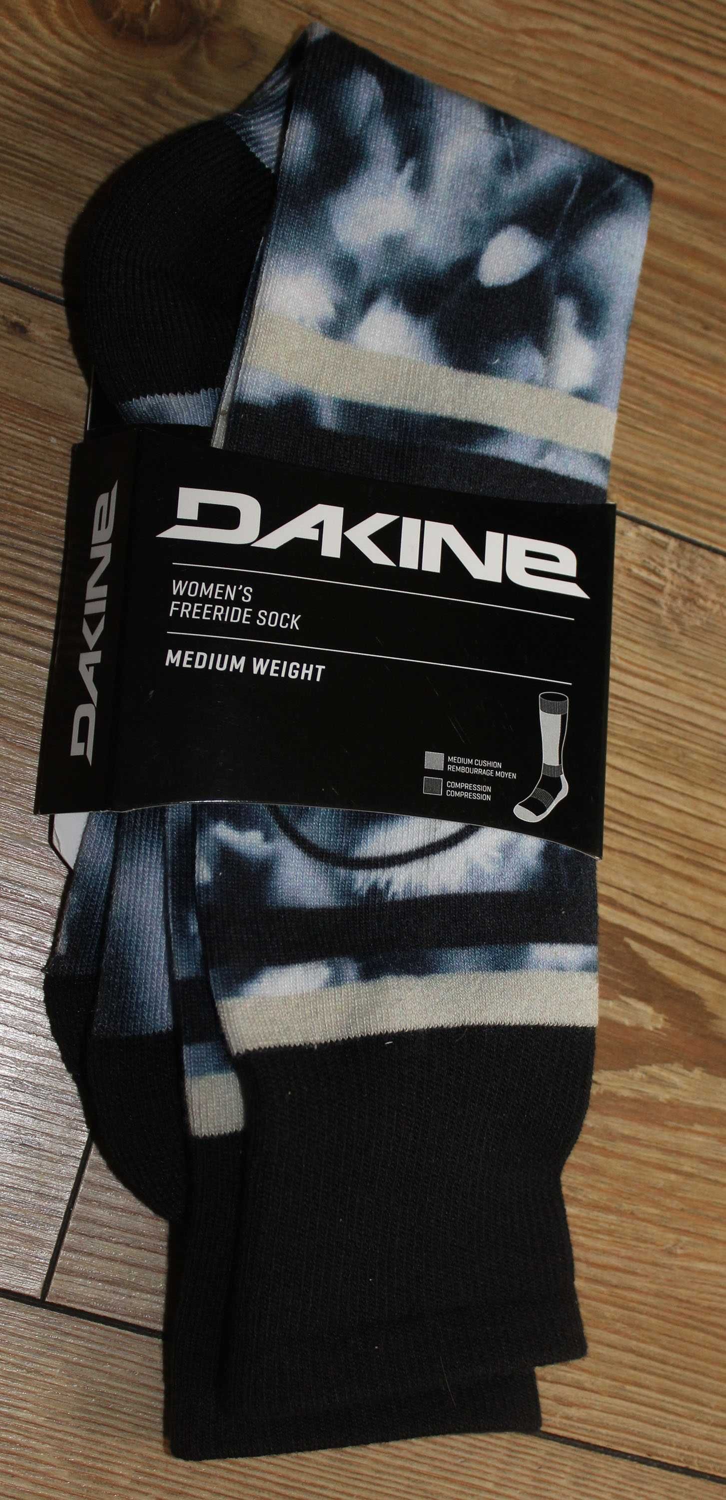 Шкарпетки високі жіночі лижні Dakine Freeride dandelions/black S-M/M-L