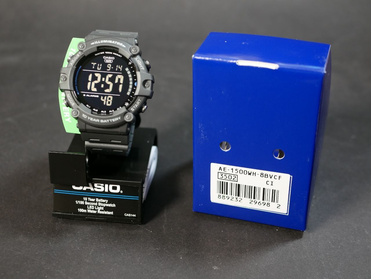 Годинник Casio AE-1500WH-8BV Ø51мм. 10 років батарейка 
Ми продаєм