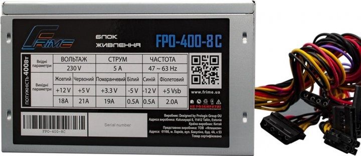 Блок питания Frime FPO-400-8C 400W